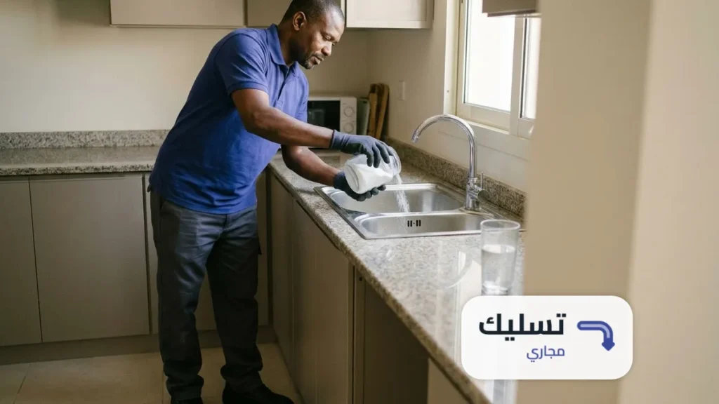 طريقة تسليك المجاري بالصودا