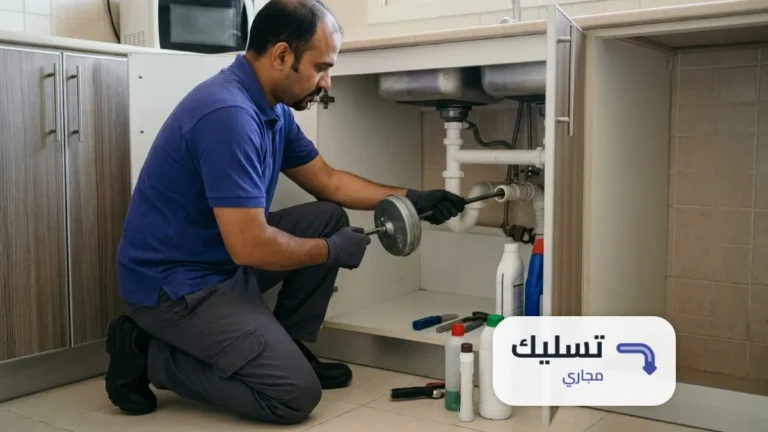طريقة تسليك مواسير صرف المطبخ